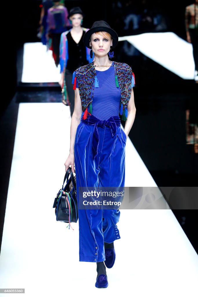 Giorgio Armani - Runway - Milan Fashion Week Fall/Winter 2017/18