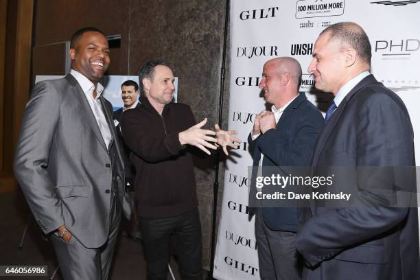 Calloway, Jason Binn, Jonathan Greller and Ronn Torossian attend Tony Robbins' Birthday celebration and book launch of "UNSHAKEABLE" presented by...