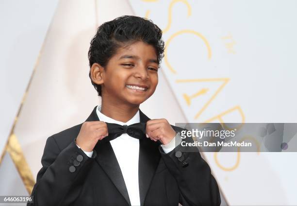 Actor Sunny Pawar arrives at the 89th Annual Academy Awards at Hollywood & Highland Center on February 26, 2017 in Hollywood, California.