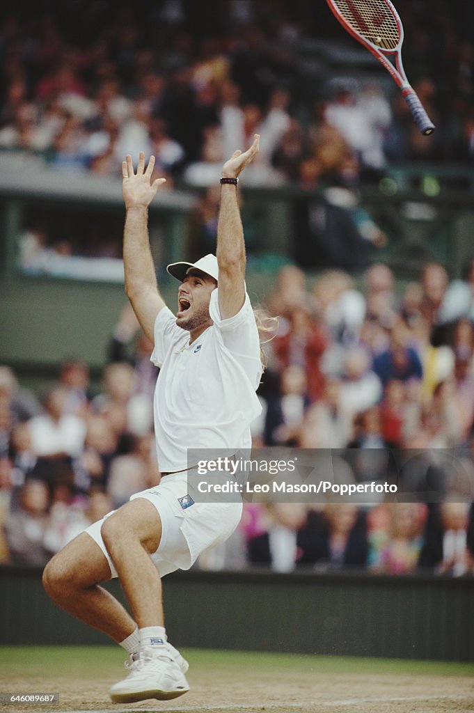 Andre Agassi Wins 1992 Wimbledon Championships