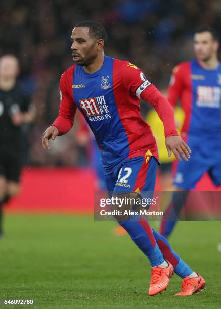 Jason Puncheon of Crystal Palace during the Premier League match between Crystal Palace and Middlesbrough at Selhurst Park on February 25, 2017 in...