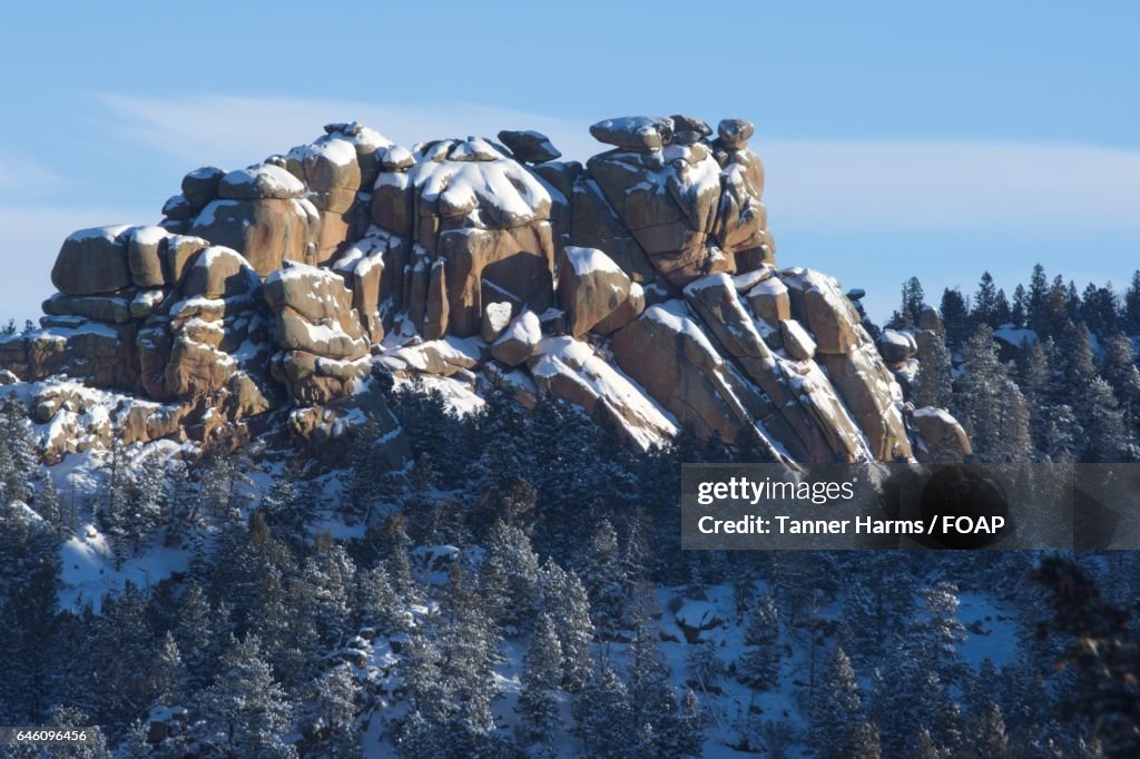 Rock formation in wyoming