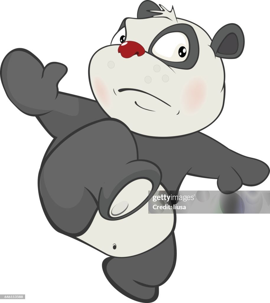 Illustration Of Cute Panda Cartoon Character High-Res Vector Graphic -  Getty Images