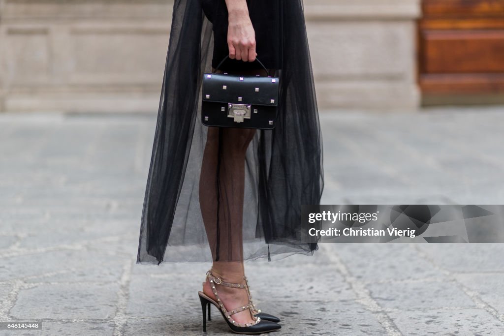 Street Style: February 27 - Milan Fashion Week Fall/Winter 2017/18