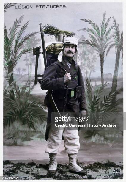 French Foreign Legion, soldier, Algeria, 1910.