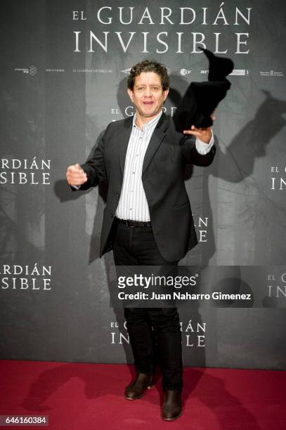 Pedro Casablanc attends 'El Guardian Invisible' photocall at Urso Hotel on February 28, 2017 in Madrid, Spain.
