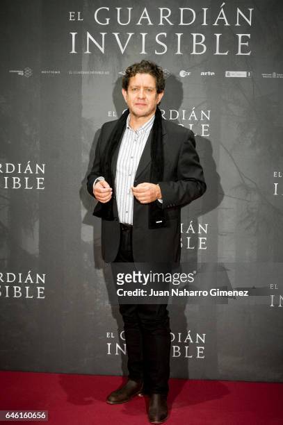 Pedro Casablanc attends 'El Guardian Invisible' photocall at Urso Hotel on February 28, 2017 in Madrid, Spain.