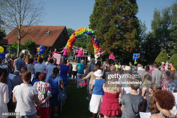 celebration event for the children - kustlijn stock pictures, royalty-free photos & images