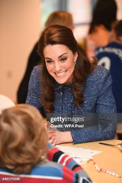 Catherine, Duchess of Cambridge visits the Ronald McDonald House Evelina in Lambeth to open the 'home away from home' accommodation for the families...