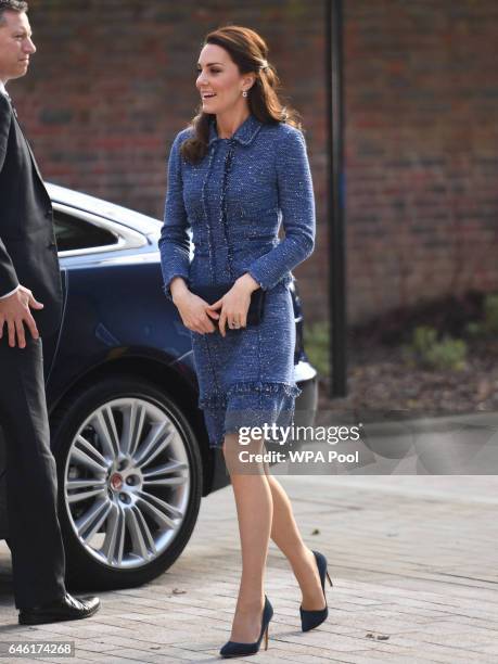 Catherine, Duchess of Cambridge visits the Ronald McDonald House Evelina in Lambeth to open the 'home away from home' accommodation for the families...