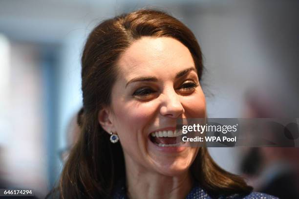 Catherine, Duchess of Cambridge visits the Ronald McDonald House Evelina in Lambeth to open the 'home away from home' accommodation for the families...