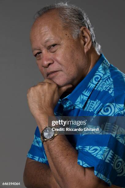 Actor Uelese Petaia is photographed for Self Assignment on February 11, 2017 in Berlin, Germany.