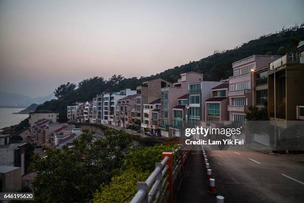 General view of oceanfront villas, one of which is believed to be one of the former homes of Kim Jong Nam, the estranged half-brother of North Korean...