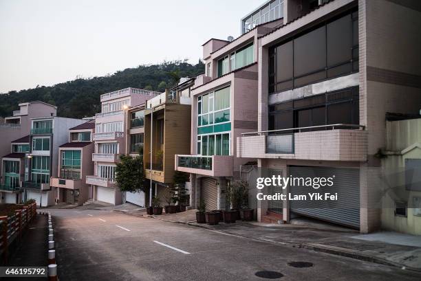 General view of oceanfront villas, one of which is believed to be one of the former homes of Kim Jong Nam, the estranged half-brother of North Korean...