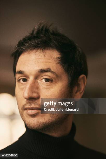 Actor Jeremie Elkaim is photographed for Self Assignment on January 20, 2017 in Paris, France.