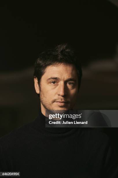 Actor Jeremie Elkaim is photographed for Self Assignment on January 20, 2017 in Paris, France.