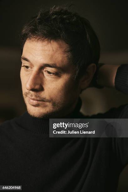 Actor Jeremie Elkaim is photographed for Self Assignment on January 20, 2017 in Paris, France.