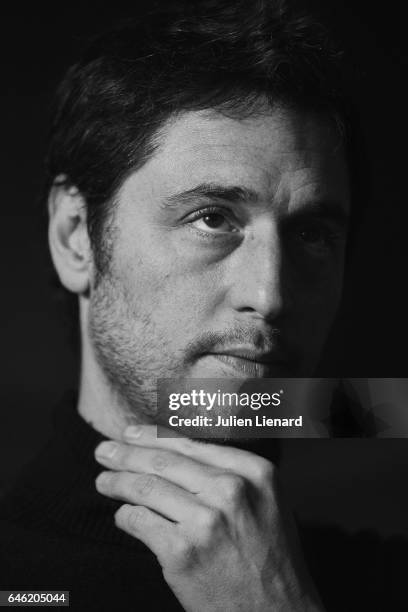 Actor Jeremie Elkaim is photographed for Self Assignment on January 20, 2017 in Paris, France.