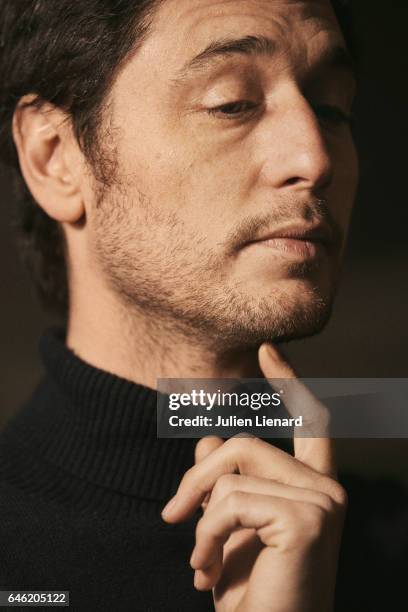 Actor Jeremie Elkaim is photographed for Self Assignment on January 20, 2017 in Paris, France.