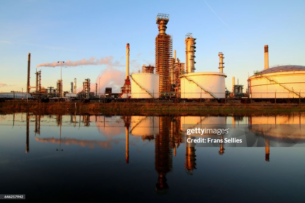 Part of a big refinery near Rotterdam, The Netherlands