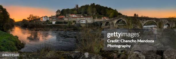 ponte maceira - a coruña stock-fotos und bilder