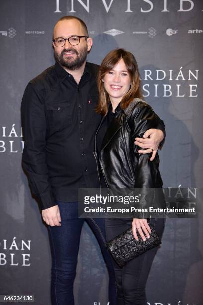 Fernando Gonzalez Molina and Marta Etura attend 'El Guardian Invisible' photocall at Urso Hotel on February 28, 2017 in Madrid, Spain.