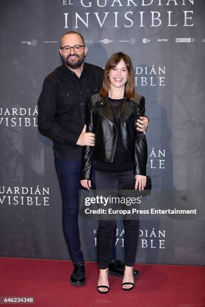 Fernando Gonzalez Molina and Marta Etura attend 'El Guardian Invisible' photocall at Urso Hotel on February 28, 2017 in Madrid, Spain.