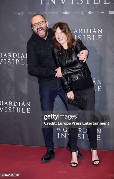 Fernando Gonzalez Molina and Marta Etura attend 'El Guardian Invisible' photocall at Urso Hotel on February 28, 2017 in Madrid, Spain.