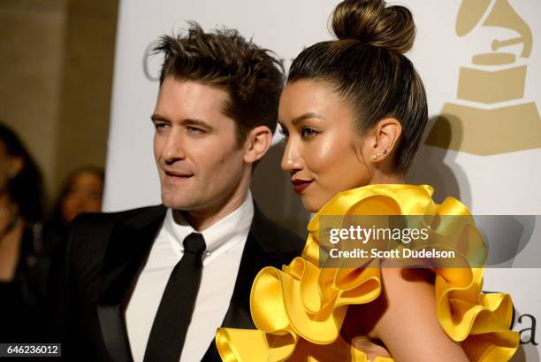 Singer Matthew Morrison and Renee Morrison attend the 2017 Pre-Grammy Gala and Salute to Industry Icons Event at The Beverly Hilton Hotel on February...