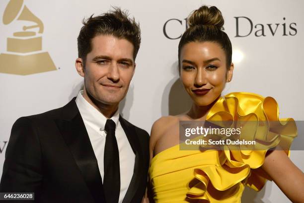 Singer Matthew Morrison and Renee Morrison attend the 2017 Pre-Grammy Gala and Salute to Industry Icons Event at The Beverly Hilton Hotel on February...