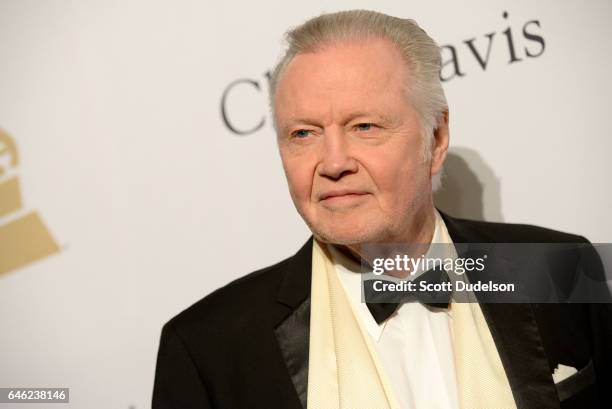 Actor Jon Voight attends the 2017 Pre-Grammy Gala and Salute to Industry Icons Event at The Beverly Hilton Hotel on February 11, 2017 in Beverly...