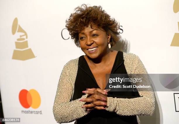 Singer Anita Baker attends the 2017 Pre-Grammy Gala and Salute to Industry Icons Event at The Beverly Hilton Hotel on February 11, 2017 in Beverly...