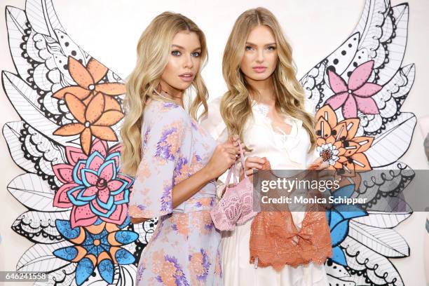 Victoria's Secret Angels Stella Maxwell And Romee Strijd Launch The New Dream Angels Collection at Victoria's Secret, Fifth Ave on February 28, 2017...