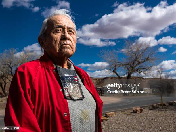 One of the last of the famed Navajo Code Talkers, Teddy Draper Sr, "The Atomic Marine." The code talkers used the Navajo language to fool the...