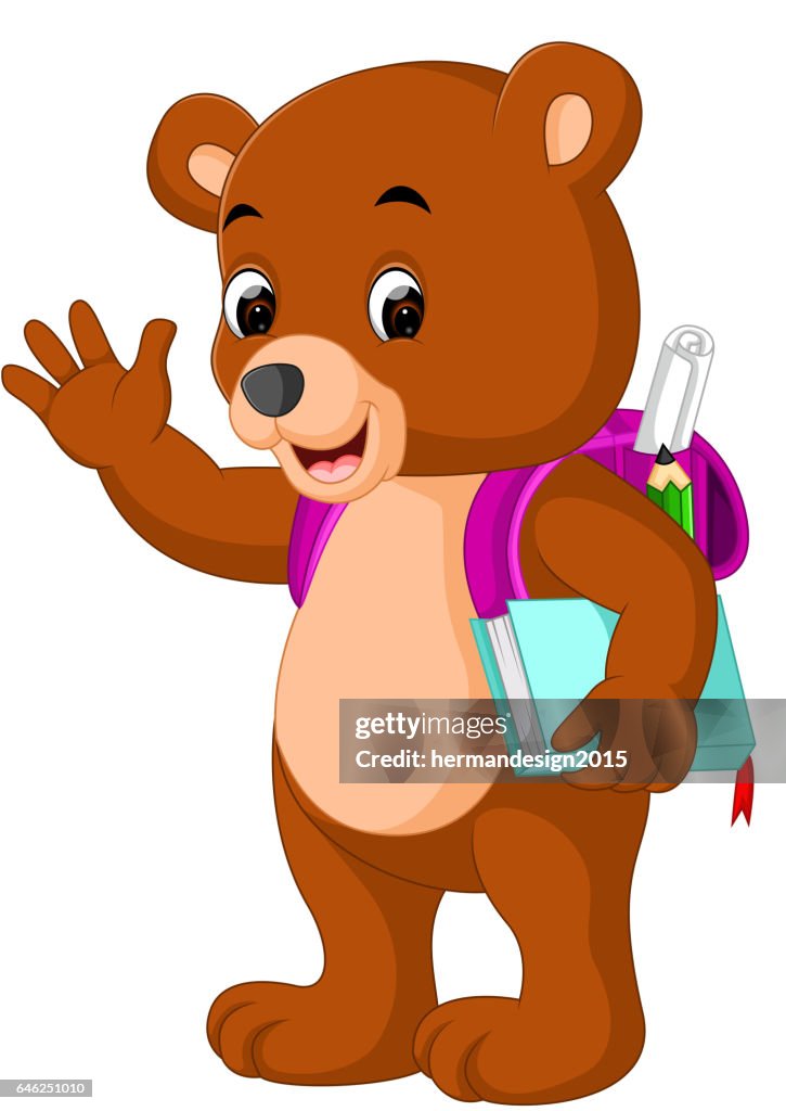 Cute Bear Go To School Cartoon High-Res Vector Graphic - Getty Images Cute Bear Go To School Cartoon High-Res Vector Graphic - Getty Images
