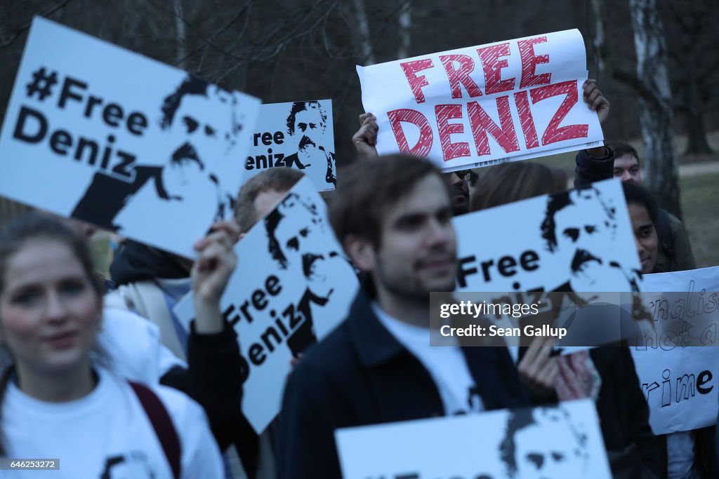 Protesters Demand Freedom For Jailed German Journalist In Turkey