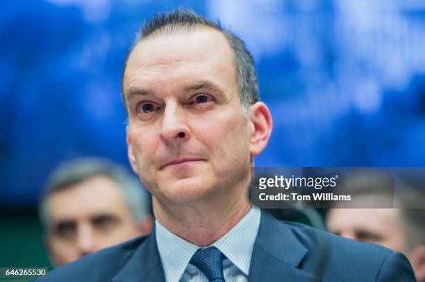 Travis Tygart, CEO of the U.S. Anti-Doping Agency, appears during a House Energy and Commerce Subcommittee on Oversight and Investigations hearing in...
