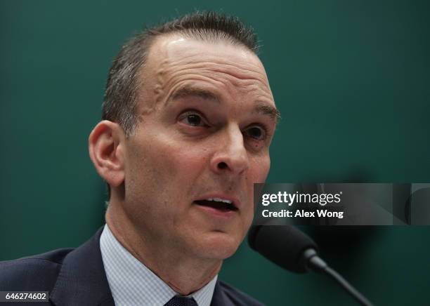 Of the United States Anti-Doping Agency Travis Tygart testifies during a hearing before the Oversight and Investigations Subcommittee of House Energy...