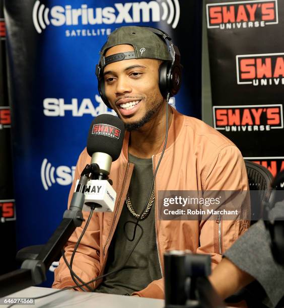 O.B visits 'Sway in the Morning' with Sway Calloway on Eminem's Shade 45 at SiriusXM Studios on February 28, 2017 in New York City.