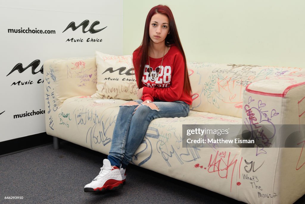 Danielle Bregoli aka The Cash Me Outside Girl Visits Music Choice