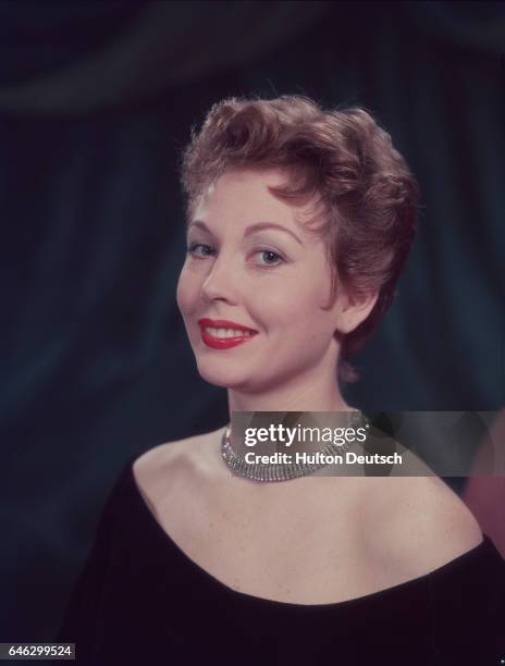 Actress Hazel Court, 1955