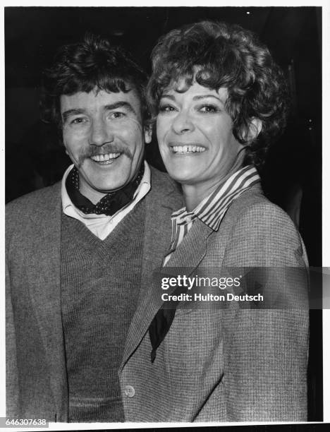 South African actress Janet Suzman and English actor Albert Finney, 1977.