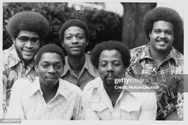 The Stylistics... The chart topping American group who will be opening on Monday evening at the Cunard International Hotel. 21/7/75. American pop...