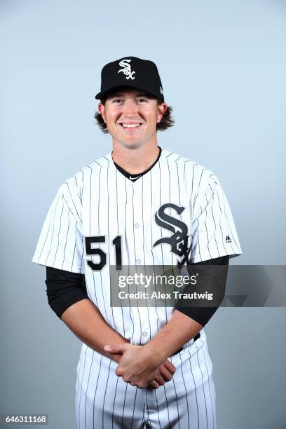 Carson Fulmer of the Chicago White Sox poses during Photo Day on Thursday, February 23, 2017 at Camelback Ranch in Glendale, Arizona.