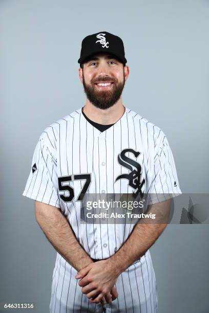 Zach Putnam of the Chicago White Sox poses during Photo Day on Thursday, February 23, 2017 at Camelback Ranch in Glendale, Arizona.
