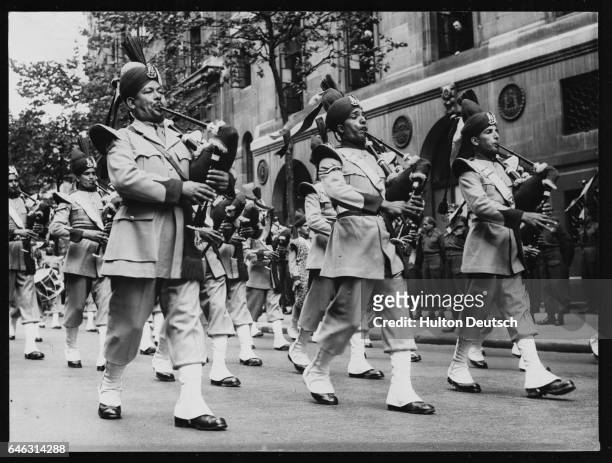 Punjab Troops at Victory Parade, 1946