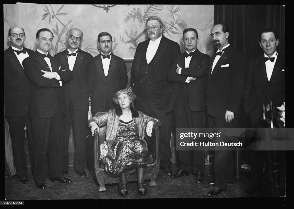 G.K. Chesterton and Frances Chesterton in Rome, ca. 1929