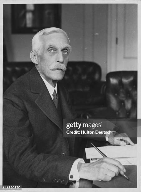 Mr Andrew Mellon the American financier and United States ambassador in London, ca. 1930.