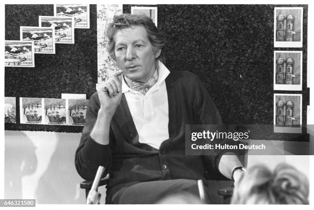 Danny Kaye , the American actor, singer, and comedian, attends a UNICEF press conference in 1971 while acting as an ambassador at large for the fund.