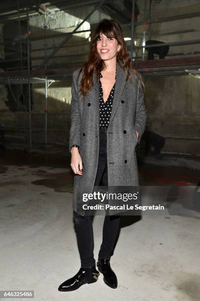 Lou Doillon attends the Saint Laurent show as part of the Paris Fashion Week Womenswear Fall/Winter 2017/2018 on February 28, 2017 in Paris, France.